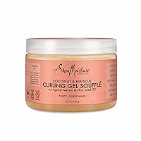 Curling Gel Souffle for Thick, Curly Hair Coconut , Hibiscus to Moisturize and Protect Hair 12 oz