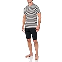 Emporio Armani Men's Yarn Dyed Striped Short Pyjamas Set