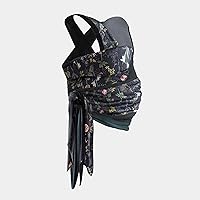 Boppy Baby Carrier - ComfyHug, Black Botanic, Hardware-Free Hybrid Wrap, 2 Carrying Positions, 0m+ 5-20lbs, Size Inclusive, Infant Carrier for Bonding