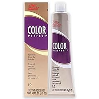 Wella Color Perfect Permanent Creme Gel Haircolor - 4a Medium Ash Brown By for Unisex - 2 Ounce Hair Color, 2 Ounce