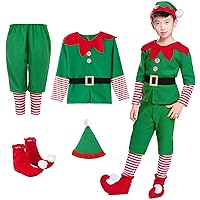 Christmas Elf Costume Outfit Set for Kids Elf Costume Outfit