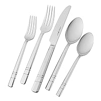 HENCKELS Madison Square 18/10 Stainless Steel Flatware Set, 20-piece, Silver