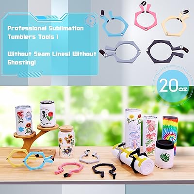 Sublimation Tumblers Pinch,Pinch Perfect Tumbler Clamp Clip for 20 Oz  Sublimation Blanks Tumblers Pinch Perfect Clamp for Sublimation Paper and  Glass