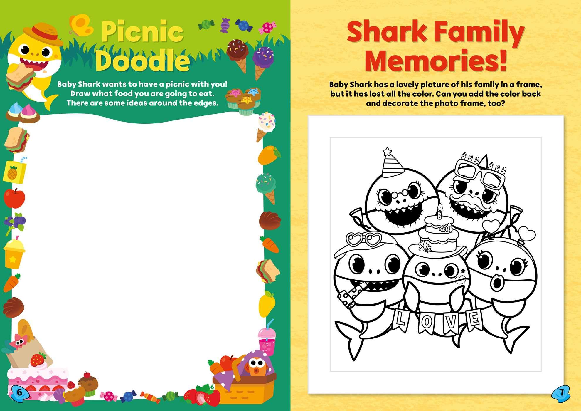 Baby Shark: Puffy Sticker and Activity Book