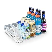 Display Technologies, Fridge-Plus Drink Organizer for Refrigerator Storage - Beverage Bottle Can Dispenser and Soda Rack for Bar Fridge (Pack of 1)