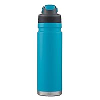 Coleman FreeFlow Vacuum-Insulated Stainless Steel Water Bottle with Leak-Proof Lid, 24oz/40oz Bottle with Button-Operated Lid & Carry Handle, Keeps Drinks Hot or Cold for Hours