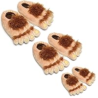 Ibeauti Men/Women/Kids Big Feet House Slippers, Furry Monster Adventure Hobbit Feet Costume Slippers