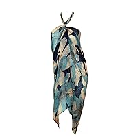 Floral Dragonfly Bird Pareo Sarong Swimsuite Cover up