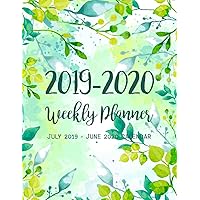 July 2019 - June 2020 Calendar: Two Year Daily Weekly Monthly Calendar Planner For To Do List Academic Schedule Agenda Logbook Or The Student And ... Nature Watercolor Design (2019-2020 planner)