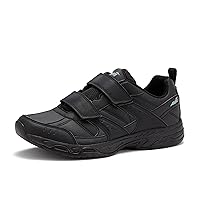 Avia Avi-Union II Non Slip Shoes for Men, Hook and Loop Mens Walking Shoes with Memory Foam, Comfort Restaurant and Diabetic Shoes for Men - Black Wide or Extra Wide Width Safety Footwear