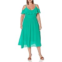 City Chic Plus Size Dress Romantic TIE, Green Stone, 24