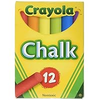 Crayola Chalk, Assorted Colors, 3 X 12 Sticks Per Box (36 Chalks)