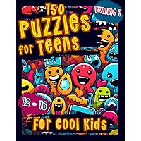 Puzzle Book for Teens 12-16: Activities & Brain Teasers with Word Search, Cryptograms, Mazes, Crosswords & More for Clever Kids