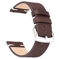 Leather Watch Bands 18mm 20mm 21mm 22mm, Quick Release Top Grain Leather Watch Band Straps for Men and Women, Stylish Vintage Replacement Watch Band for Watch and Smartwatch