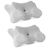 Cervical Pillow for Neck Pain Relief,Memory Foam Pillows,Hollow Design Odorless,Ergonomic Orthopedic Sleeping Neck Contoured Support Pillow for Side Sleepers, Back and Stomach Sleepers-2PACK