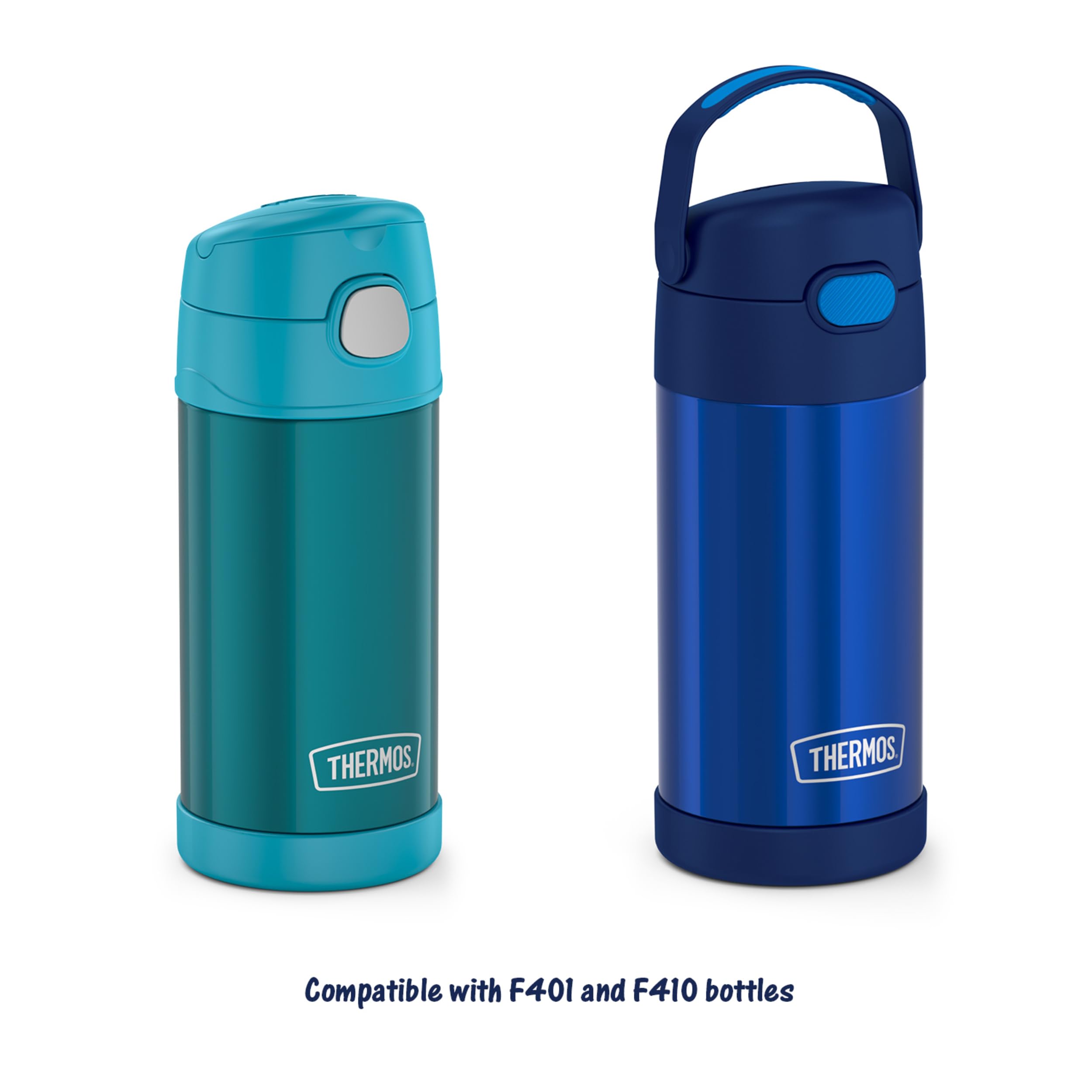 Thermos FUNtainer 12 Ounce Insulated Kids Water Bottle Replacement Straws, 2 Pack