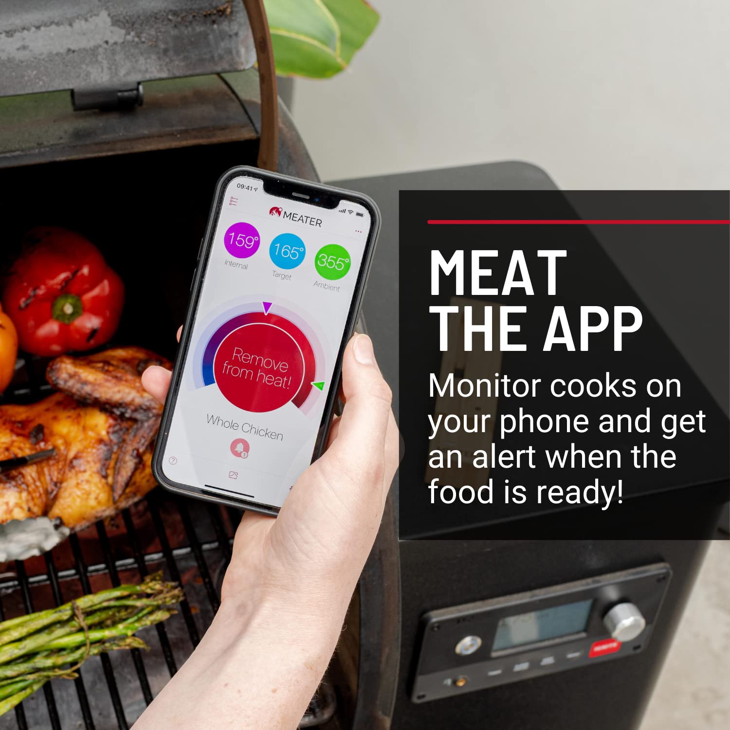 Original MEATER: Wireless Smart Meat Thermometer | 33ft Wireless Range | for The Oven, Grill, BBQ, Kitchen | iOS & Android App | Apple Watch, Alexa Compatible | Dishwasher Safe