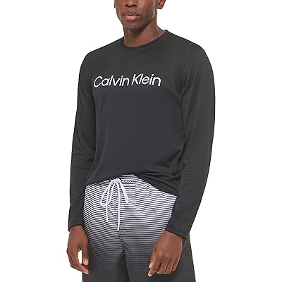Calvin Klein Men's Light Weight Quick Dry Long Sleeve 40+ UPF Protection