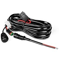 Nilight 10018W 14AWG DT Connector Wiring Harness Kit Bar 12V On Off Switch Power Relay Blade Fuse for Off Road LED Work Light-ONE Lead,2 Years Warranty