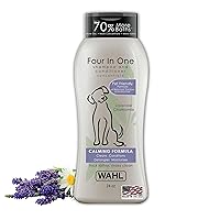 USA 4-in-1 Calming Pet Shampoo for Dogs – Cleans, Conditions, Detangles, & Moisturizes with Lavender Chamomile - Pet Friendly Formula - 24 Oz - Model 820000A