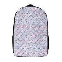 Glitter Fish Scales Mermaid Tail Texture Laptop Backpack for Men Women 17 Inch Travel Computer Bag Fashion Daypack