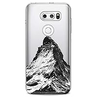 Case Replacement for LG G7 ThinkQ Fit Velvet G6 V60 5G V50 V40 V35 V30 Plus W30 Snow Flexible Silicone Highlands Soft Grand Attractive Black Print Mountain Design Clear Cute Slim fit White Dark