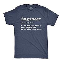 Mens Engineer Definition Tshirt Funny Sarcastic Science Tee