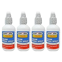 GeriCare Saline Nasal Spray 1.5 FL OZ Moisturizing Sodium Chloride 0.65% (Pack of 4)