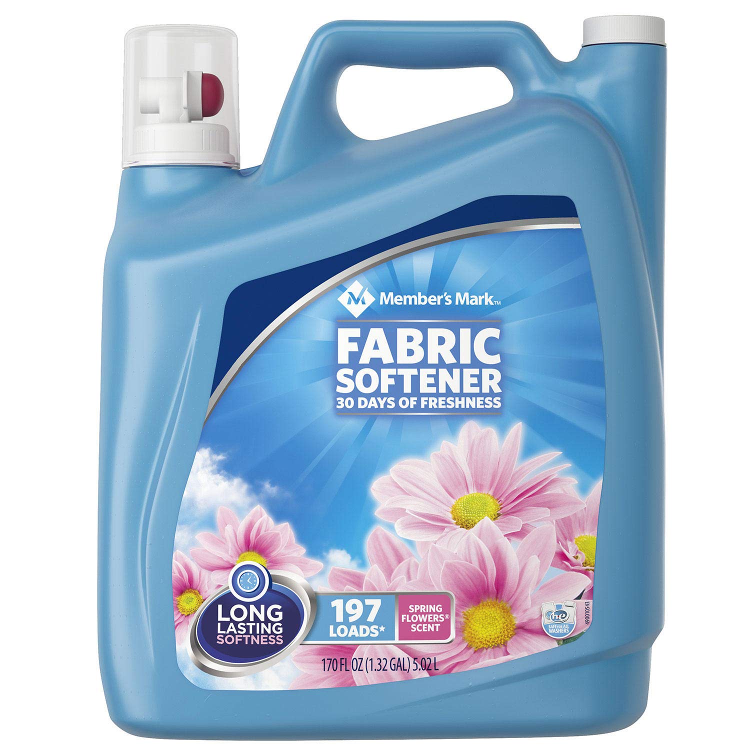 Member's Mark Liquid Fabric Softener, Spring Flowers Scent (170 fl. oz., 197 loads)