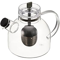 Small Glass Kettle Teapot, 25 oz, Clear