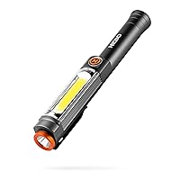 NEBO Franklin Swivel Taskbar 500 Lumen COB Work Light and Flashlight with 7 Light Modes, Great for Emergencies and Signaling,Grey