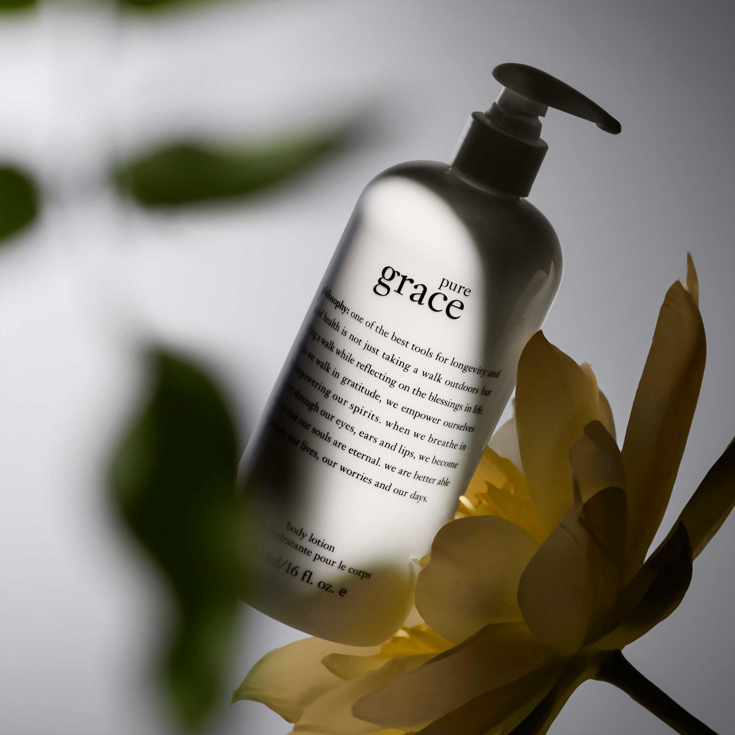 philosophy pure grace shower gel + body lotion bundle - Notes of water lily, leafy greens & musk