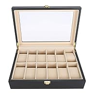 Watch Holder, Jewelry 12 Grids Wooden Wristwatch Box, for Storage Watch Store Accesory Watch Collection Display