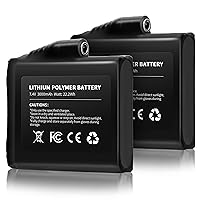 7.4V 2500MAH/3000MAH Rechargeable Li-ion Batteries for Heated Gloves (2pcs Included)