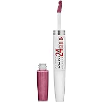 Maybelline Super Stay 24, 2-Step Liquid Lipstick Makeup, Long Lasting Highly Pigmented Color with Moisturizing Balm, Infinite Petal, Pink, 1 Count