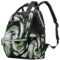 Flower | texture Diaper Bag Backpack Baby Nappy Changing Bags Multi Function Large Capacity Travel Bag