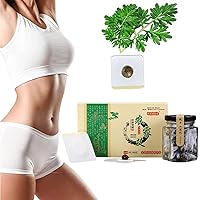 30Pcs/Box Moxibustion Belly Button Patch - Natural Herbal Abdomen Waist Path for Women and Men Mugwort Belly Patch, Use at Home, Natural Plant Abdomen Navel Patch, Suitable for Women and Men