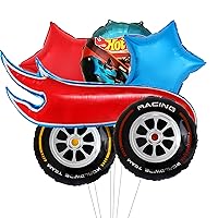 6 pcs Hot Car Themed balloons/Hot Race Car Birthday Party Supplies Baby Shower Party Decorations