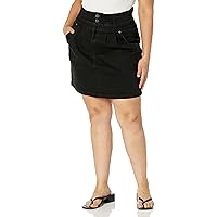 City Chic Women's Apparel Women's Plus Size Skirt Denim Love