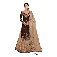Fashion Fusion New Indian/Pakistani Eid Special Party/Ethnic wear Georgette Straight Ghagra Style Salwar for Womens