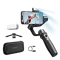 hohem iSteady Mobile Plus Kit Smartphone Gimbal Stabilizer,3-Axis Phone Gimbal w/Fill Light,360° Infinite Rotation,Max Payload 280g,Android and iPhone Gimbal,YouTube TikTok Video Vlogging Stabilizer