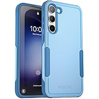 Poetic Neon Series Case Designed for Samsung Galaxy S23 Plus 5G 6.7 inch, Dual Layer Heavy Duty Tough Rugged Lightweight Slim Shockproof Protective Case 2023 New Cover for Galaxy S23+ 5G, Sky Blue