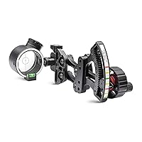 TRUGLO Range Rover PRO Single Pin Green LED Highly-Visible Micro-Adjustable Hunting Bow Sight for Left/Right Hand Shooters - PWR-DOT Micro LED Technology - Black - Combos Available