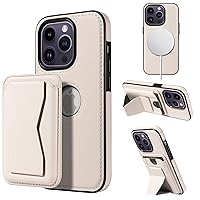 for iPhone 13 Pro Max Case Leather, 2 in 1 Detachable,Compatible with MagSafe,with Card Holder, PU Leather Kickstand Card Slots Case 6.7