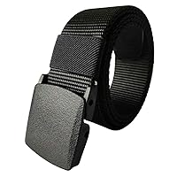 Andongnywell Nylon Tactical Belt Military Men Belt Webbing Canvas Outdoor Web Belt with Plastic Buckle for Pants