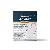 VetOne Advita Powder Probiotic Nutritional Supplement for Cats - 30 (1 gram) packets