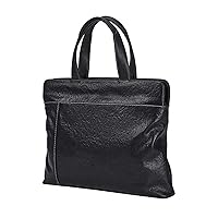 Briefcase travel thickened large capacity computer portable briefcase waterproof multi-layer business bag leather men's business tote bag work bag