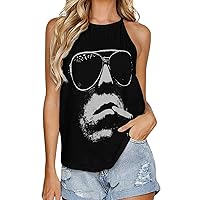 Woman's Shirt Summer Tank Top Basic Sleeveless Halter Vest Fashion T-Shirts