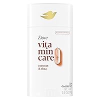 Dove VitaminCare+ Aluminum Free Deodorant Stick Coconut & Shea for 72H Odor Protection Breathable Deodorant for Women 2.6 oz