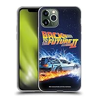 Head Case Designs Officially Licensed Back to The Future Time Machine Car II Key Art Soft Gel Case Compatible with Apple iPhone 11 Pro